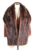 A vintage mink fur cape and shrug.