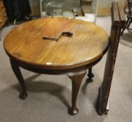 A 19th century round mahogany breakfast table.