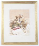 Follower of Jean Louis Andre Theodore Gericault (1791-1824), watercolour, 'The Retreat from Russia'.
