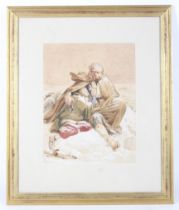 Follower of Jean Louis Andre Theodore Gericault (1791-1824), watercolour, 'The Retreat from Russia'.