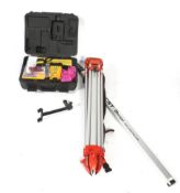 A CST/berger Wizard LM30 Rotary Laser level, tripod and Lasermark LD-400.