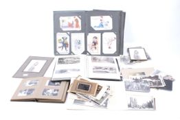 Collection of assorted c1920s postcards and photographs.