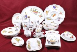 A collection of Royal Worcester Evesham serving tableware.