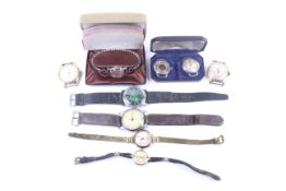 A group of lady's and gentlemen's watches.