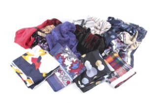 A collection of vintage scarves.