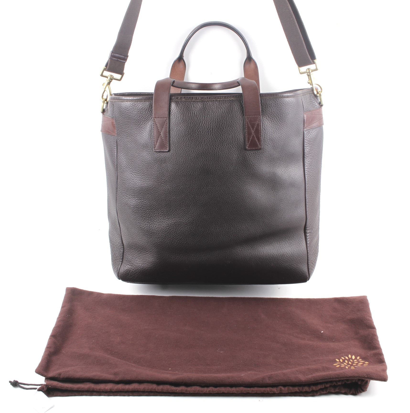 A Mulberry grained brown leather shoulder bag. - Image 2 of 3