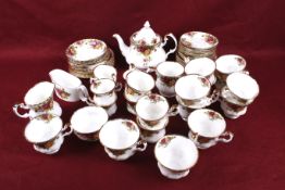 A collection of assorted Royal Albert Old Country Roses china tea ware.