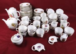 A collection of Royal Worcester Evesham tea and coffee sets.