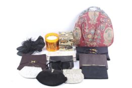 A selection of 20th century ladies fashion accessories.