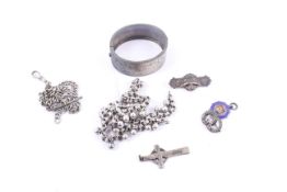A collection of early 20th century and later silver and other jewellery.