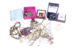 A collection of costume jewellery.