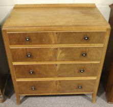 A mid-20th century mahogany chest of drawers.