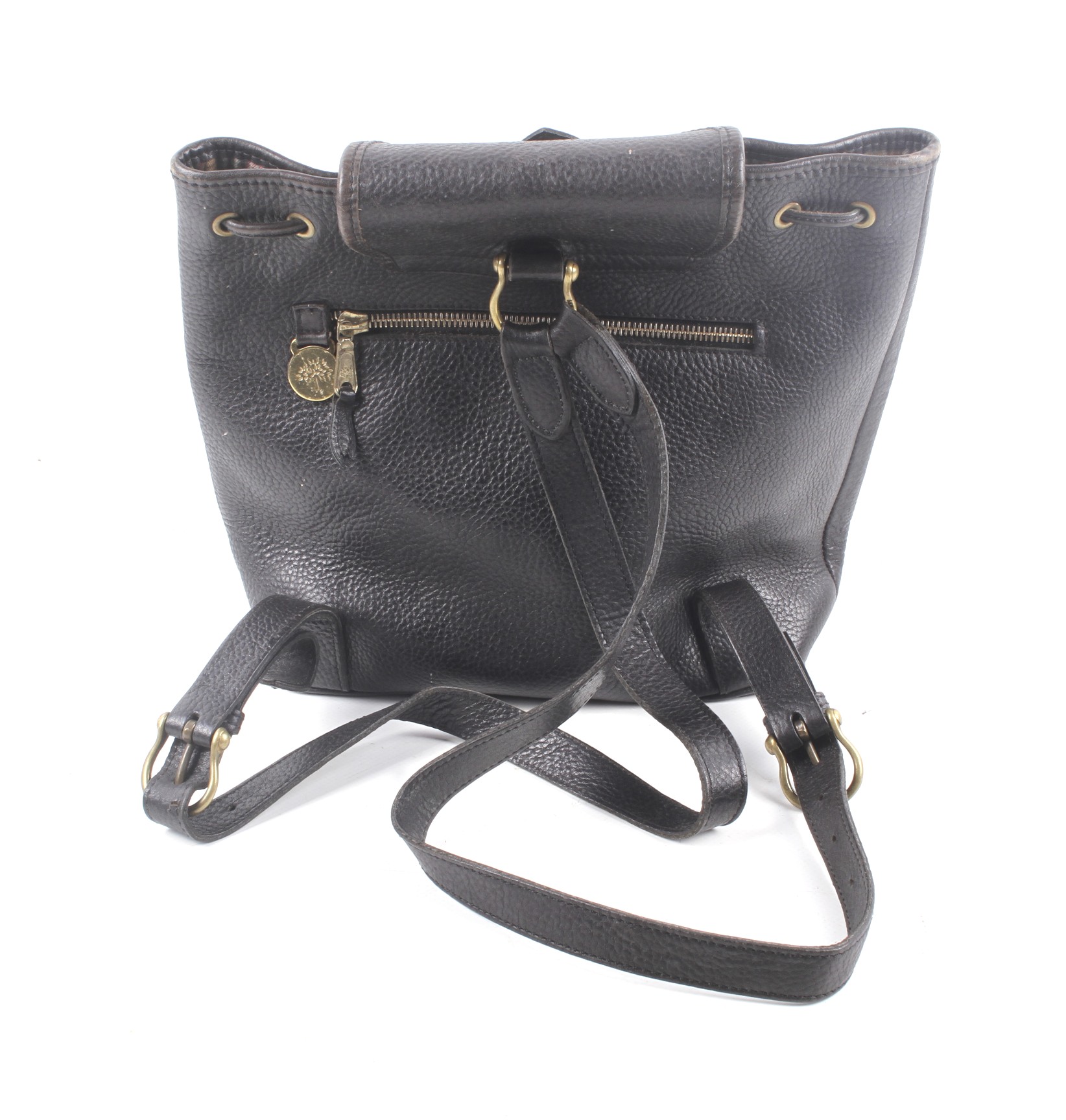 A Mulberry black leather backpack. - Image 2 of 2