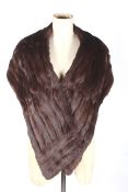 A vintage mink fur stole and a collar.