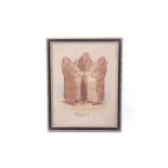 A 20th century watercolour. 'A Canticle', depicting singing monks. Indistinctly signed, 23cm x 17.