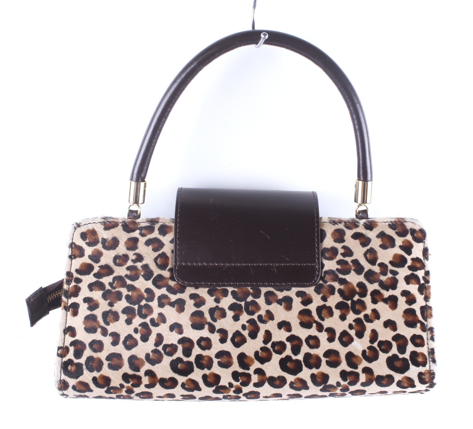 A Christian Louboutin (Paris) leopard print clutch handbag, - Image 2 of 3
