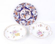 Three 19th century decorative china plates.