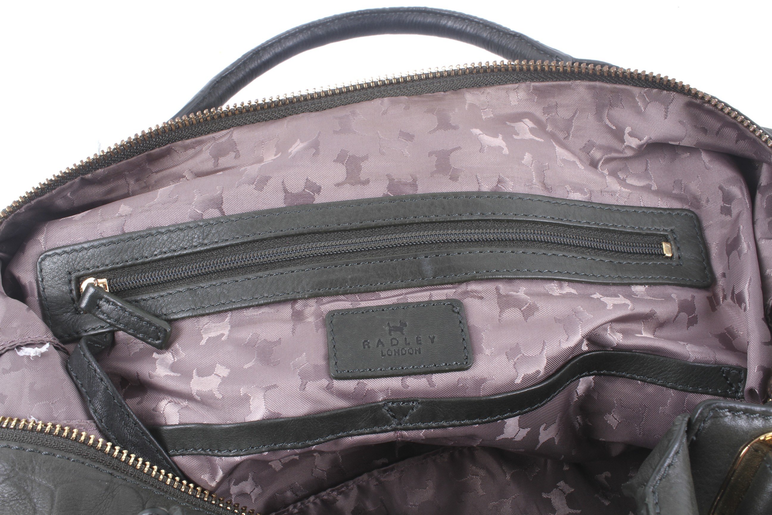 A Radley green leather handbag. - Image 3 of 3
