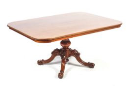A 19th century mahogany tilt-top breakfast table.