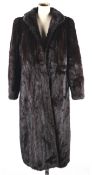 A mid-20th century M.Michaels Furs of Bristol ranch mink fur coat.