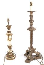 Two antique style table lamps.