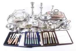 A collection of silver-plate.