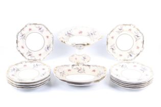 A group of circa 1835 Copeland & Garrett Late Spodes Felspar porcelain dishes.