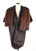 A vintage mink scarf and stole.