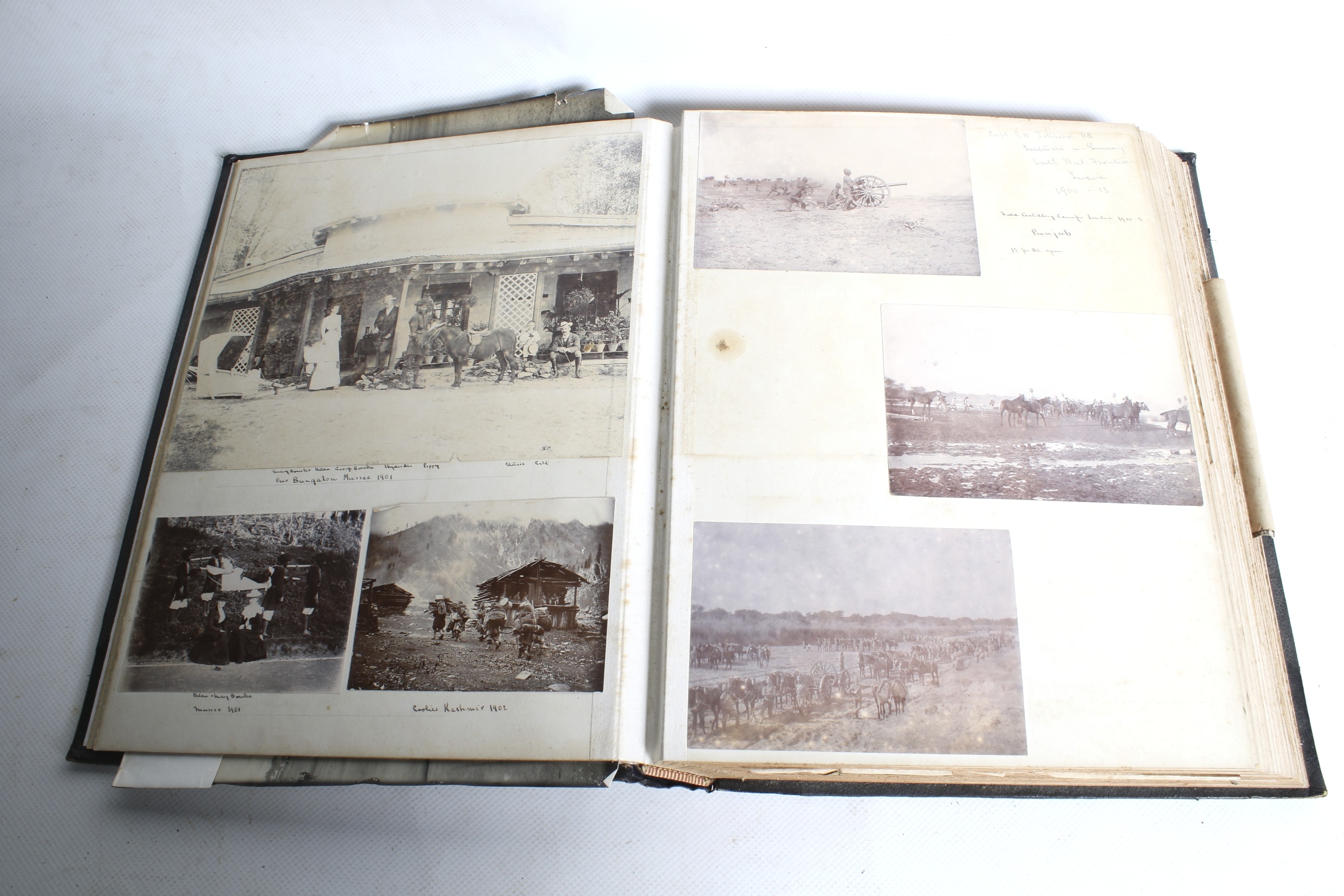 Two circa 1900 photograph albums and five files of copies of the diaries of George Napier Johnston. - Image 6 of 22