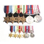 A WWII Royal Navy Officers Medal Group awarded to Lt. JRJ Cowlin, Royal Navy.