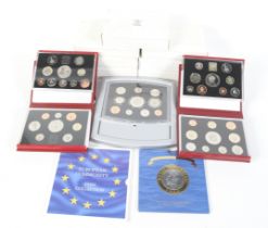 Royal mint deluxe proof sets.