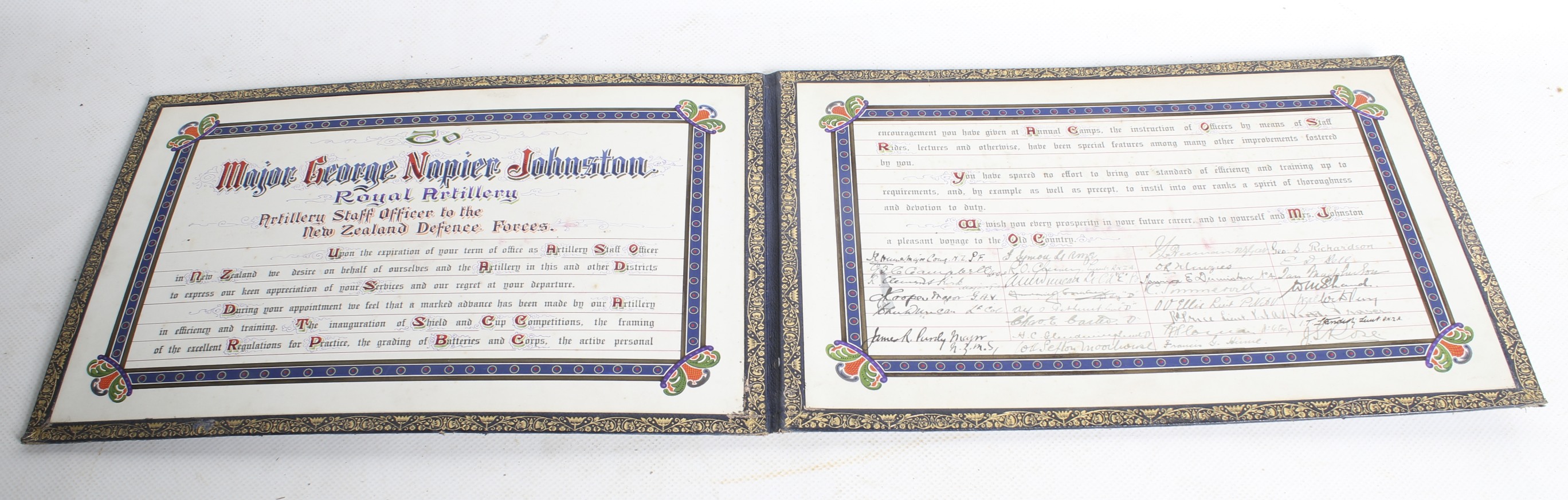 A circa 1900 album of photographs and ephemera, an autograph book and a certificate of thanks. - Image 6 of 6