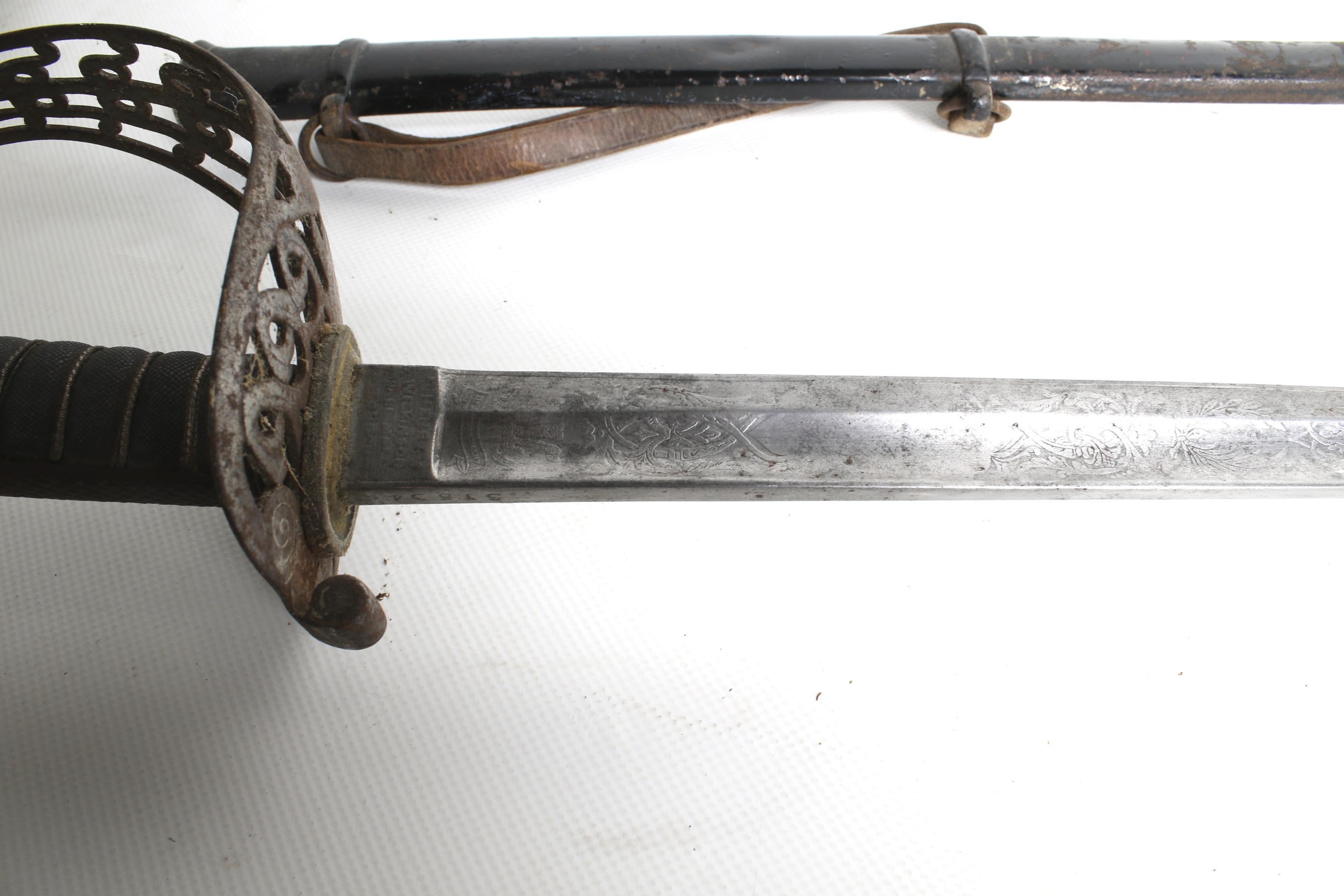 A 19th century British 1896 pattern Wilkinson cavalry sword. - Image 4 of 5