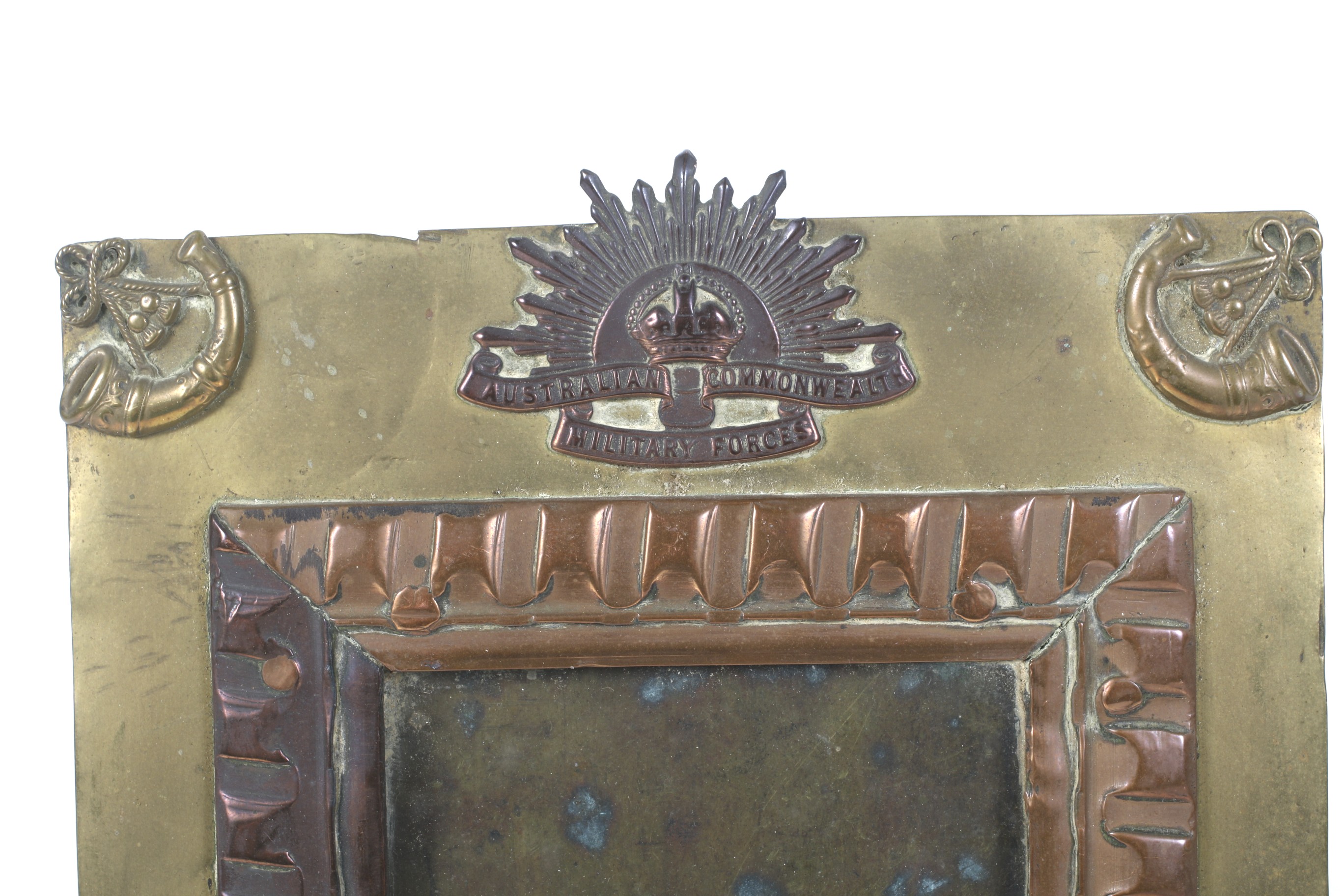 A pair of Trench Art photograph frames. - Image 2 of 2
