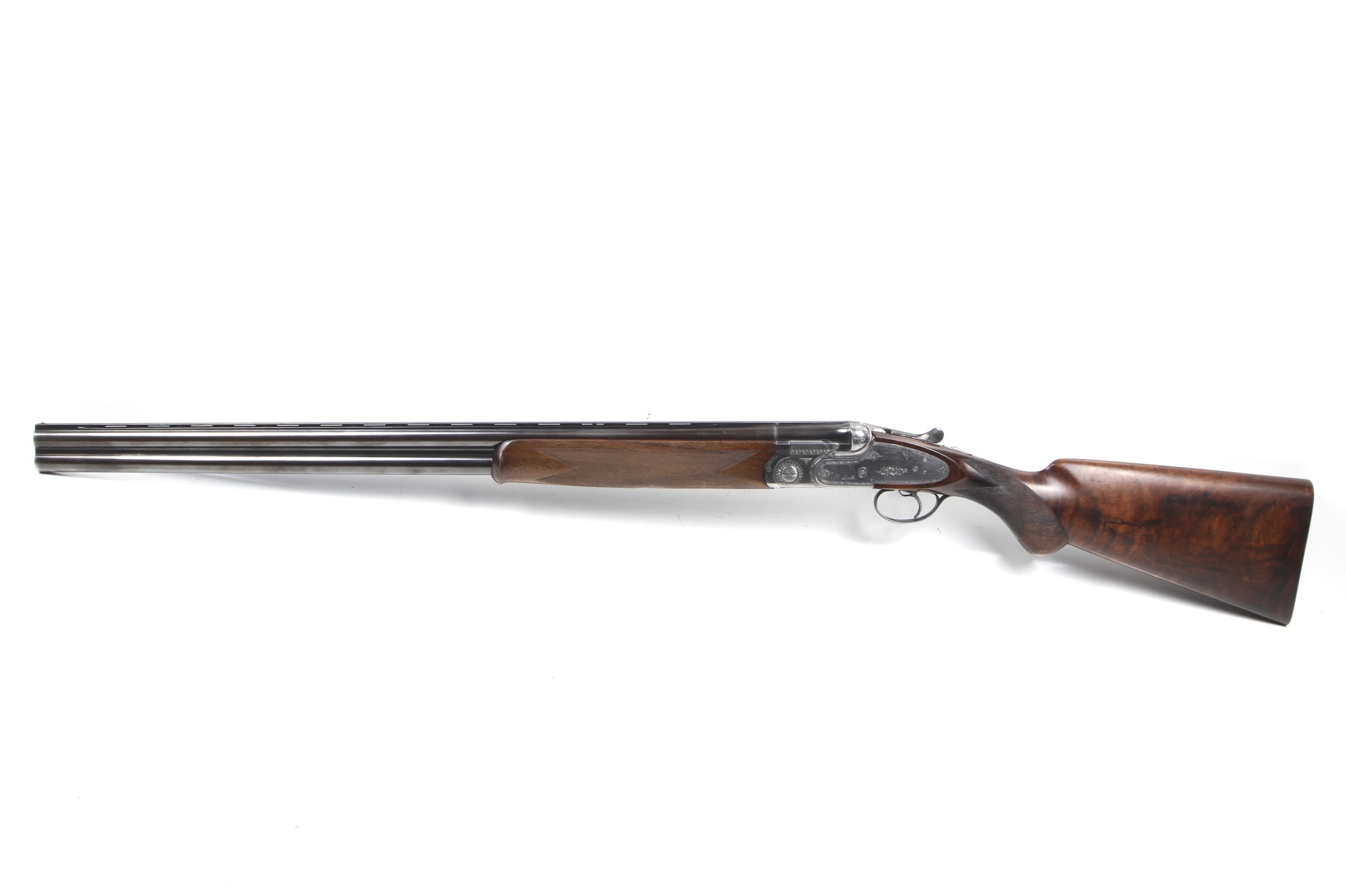 A Beretta S04 double-barrelled over and under 12 gauge shotgun. S/N A04150B, sidelock ejectors, - Image 2 of 14