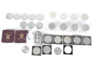 A collection of 19th and 20th century GB coins.