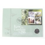 2009 Kew Garden first day 50p coin cover.