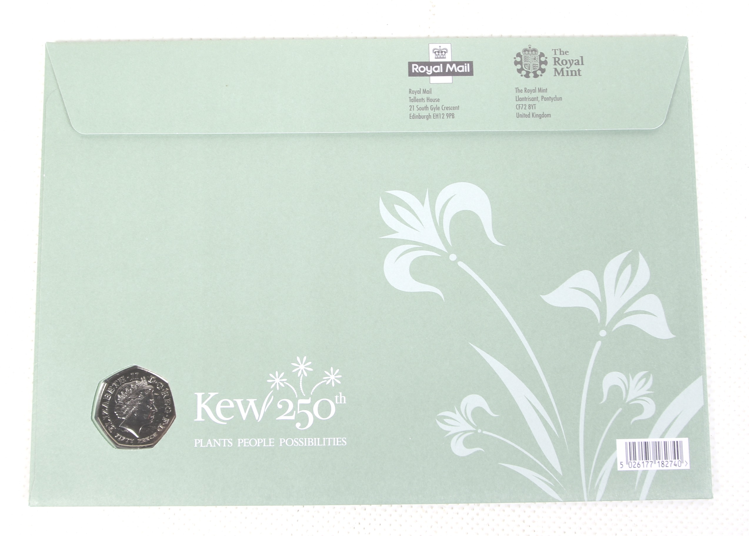 2009 Kew Garden first day 50p coin cover. - Image 2 of 2