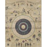 'The Gospel Target for Soldiers and Volunteers' coloured print.