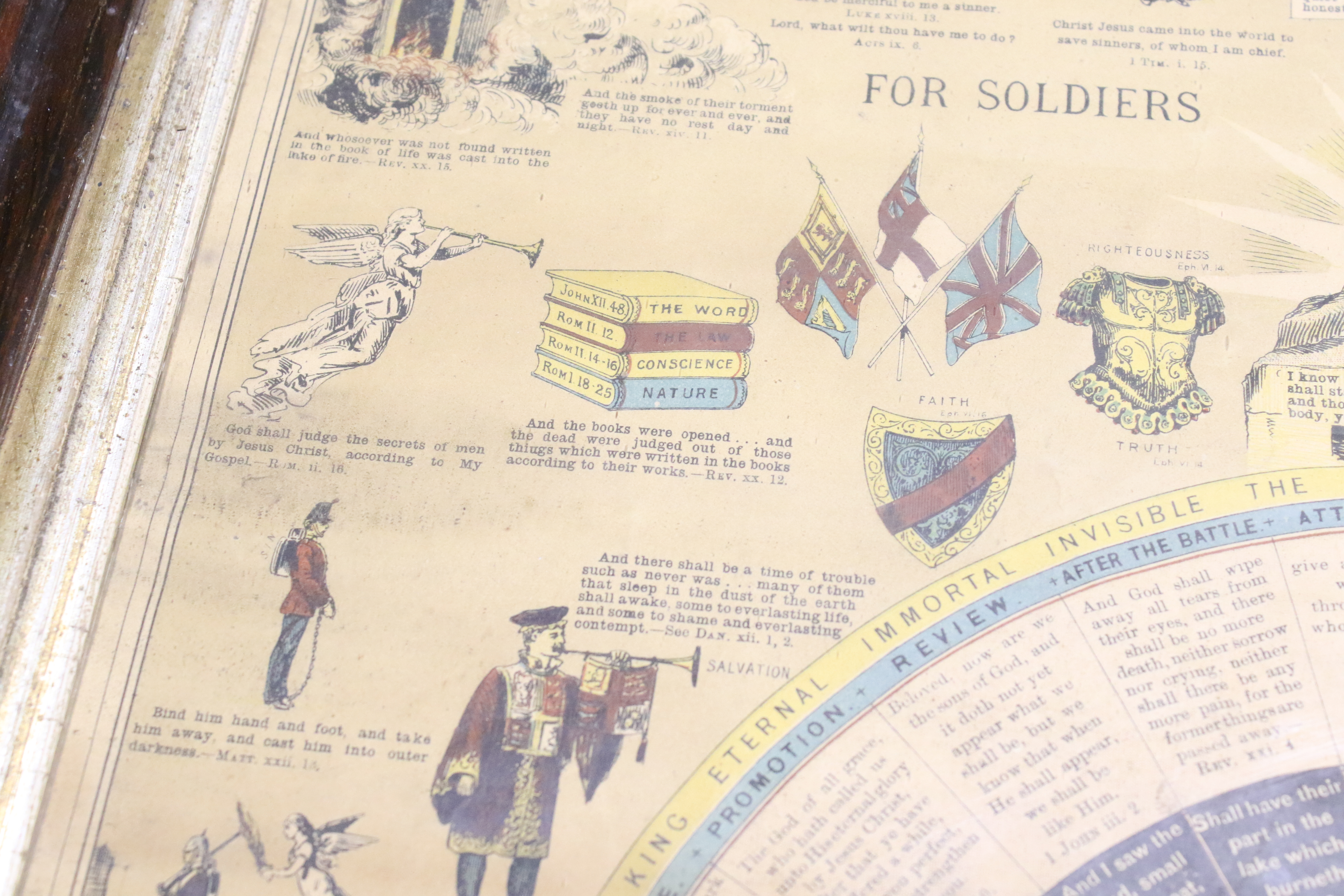 'The Gospel Target for Soldiers and Volunteers' coloured print. - Image 10 of 13