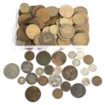 A collection of assorted coins.