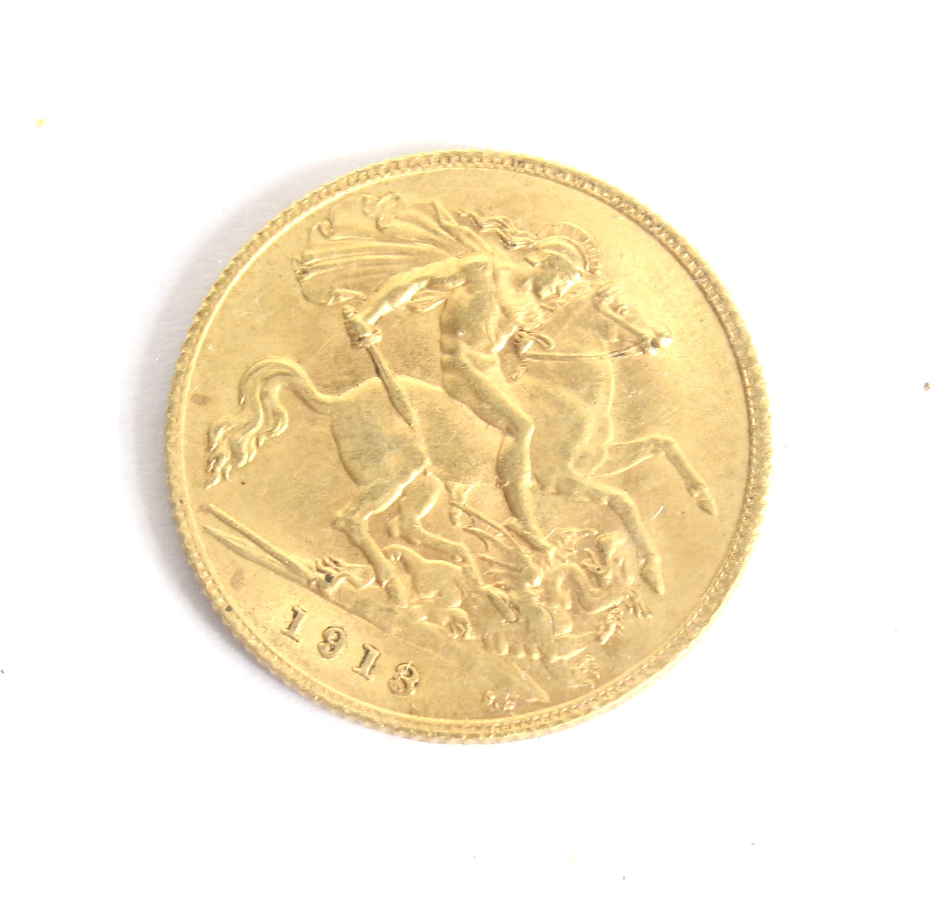 A 1913 half sovereign coin. - Image 2 of 2