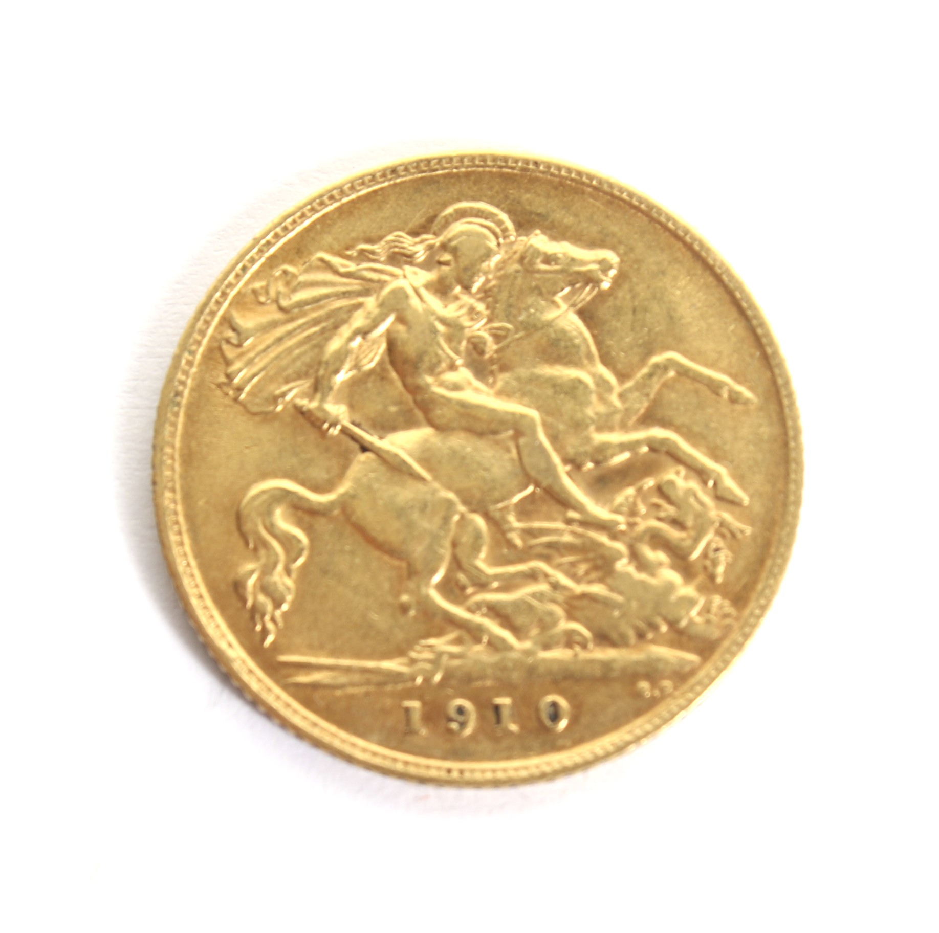 A 1910 half Sovereign coin. - Image 2 of 2
