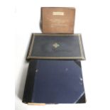 A circa 1900 album of photographs and ephemera, an autograph book and a certificate of thanks.