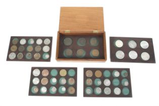 A collection of GB copper and World coins.