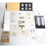 A collection of British exhibition stamps and channel island etc.