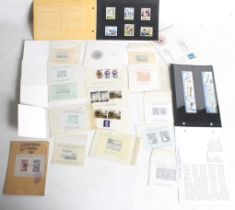 A collection of British exhibition stamps and channel island etc.