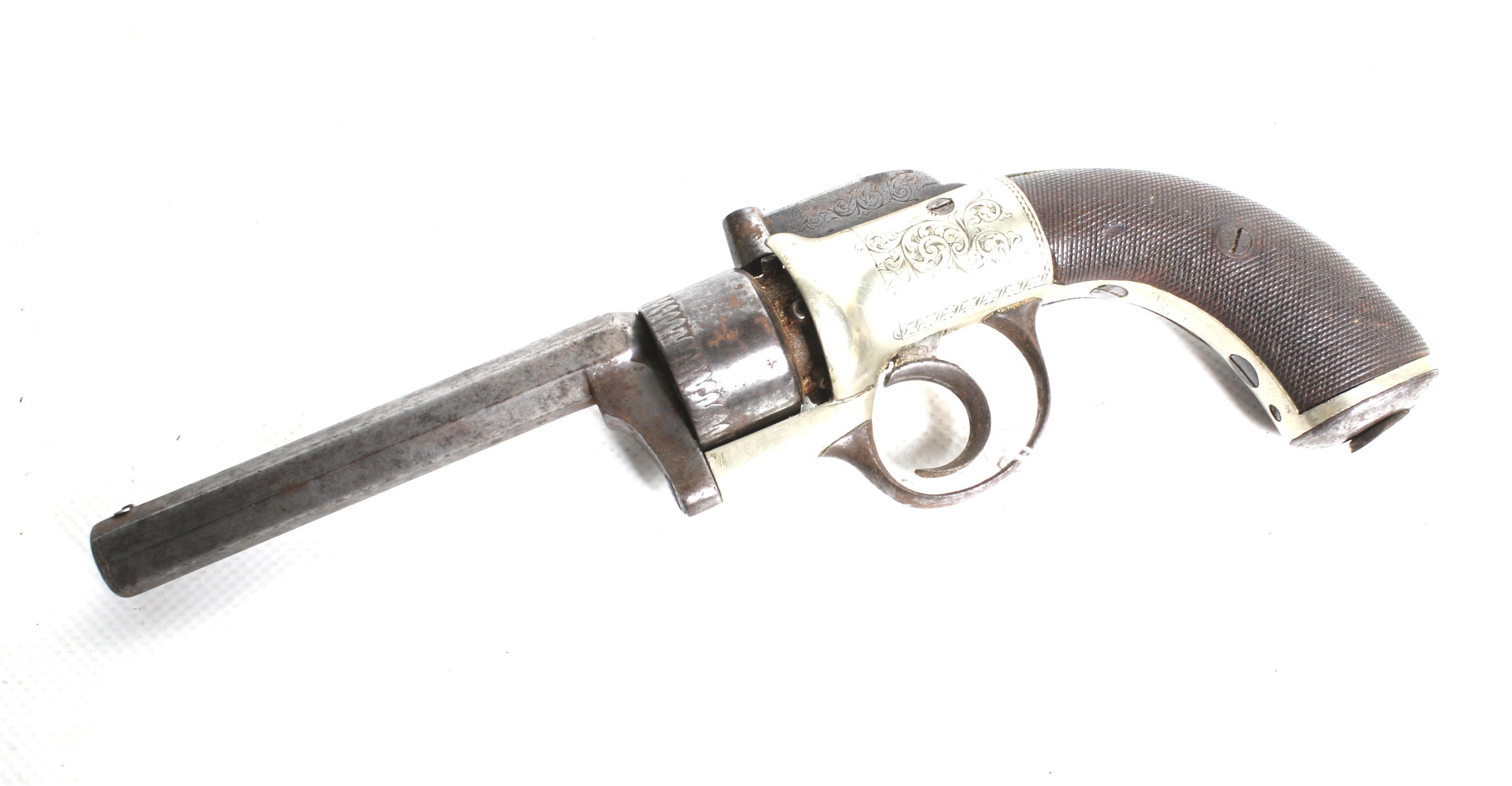 An English transition percussion revolver. - Image 2 of 3