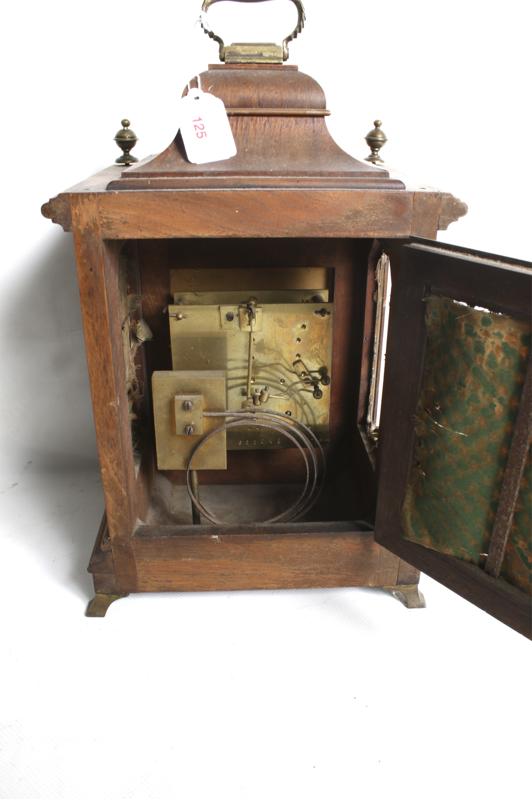 J Durden, London, striking bracket mantel clock. - Image 3 of 4