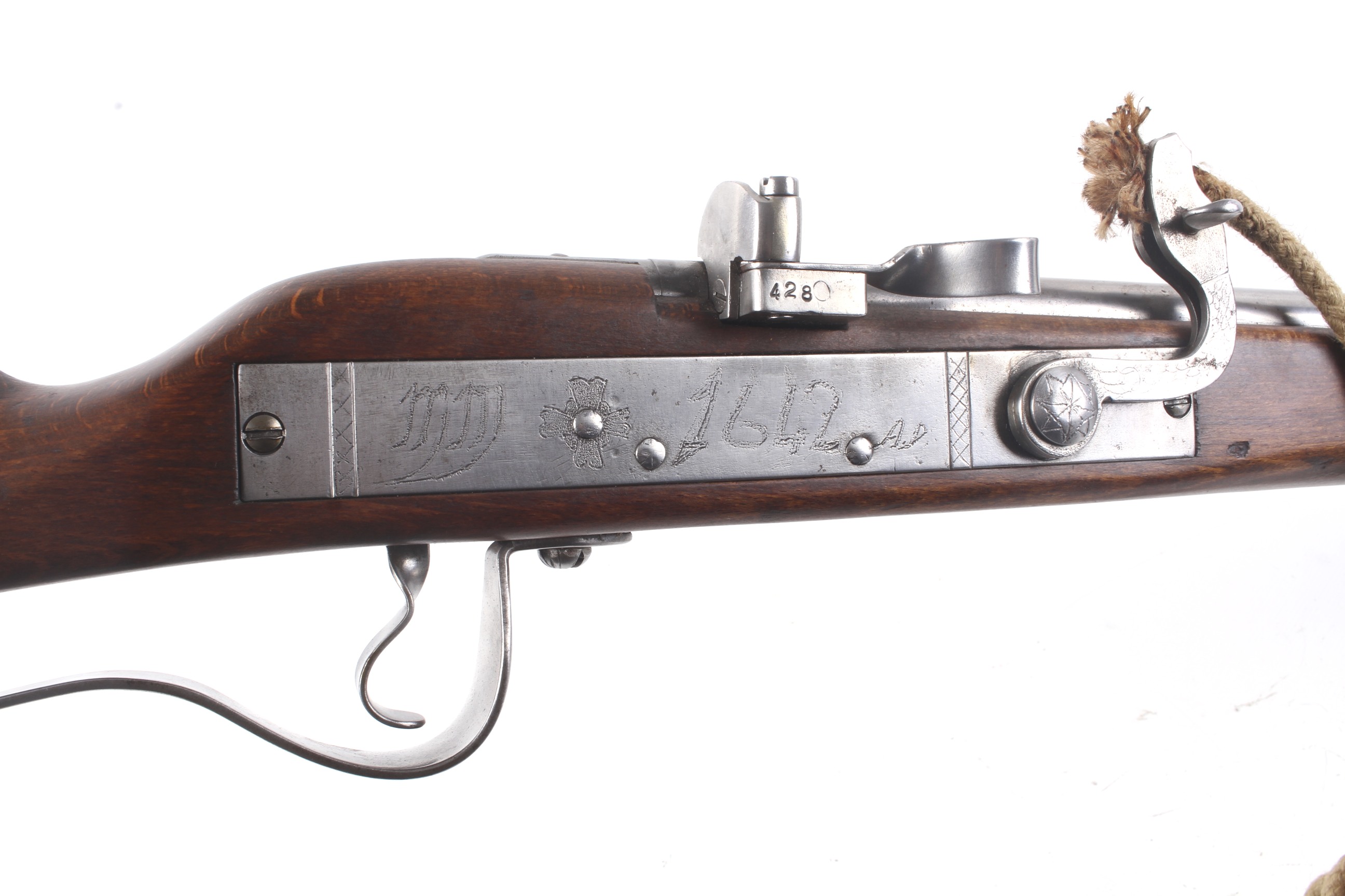 A shootable reproduction of a match lock muzzle loading musket. - Image 3 of 3